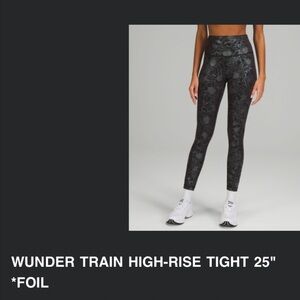 Lululemon high-rise foil leggings